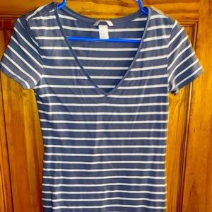 H&M striped tshirt dress S